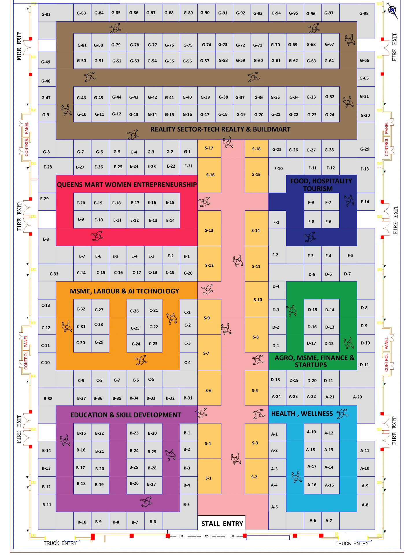 Udyami Bharat Expo floor plan
